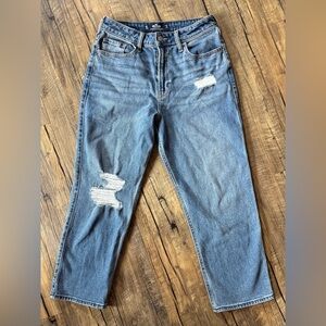 Hollister ultra high rise vintage straight jeans 29W 25L